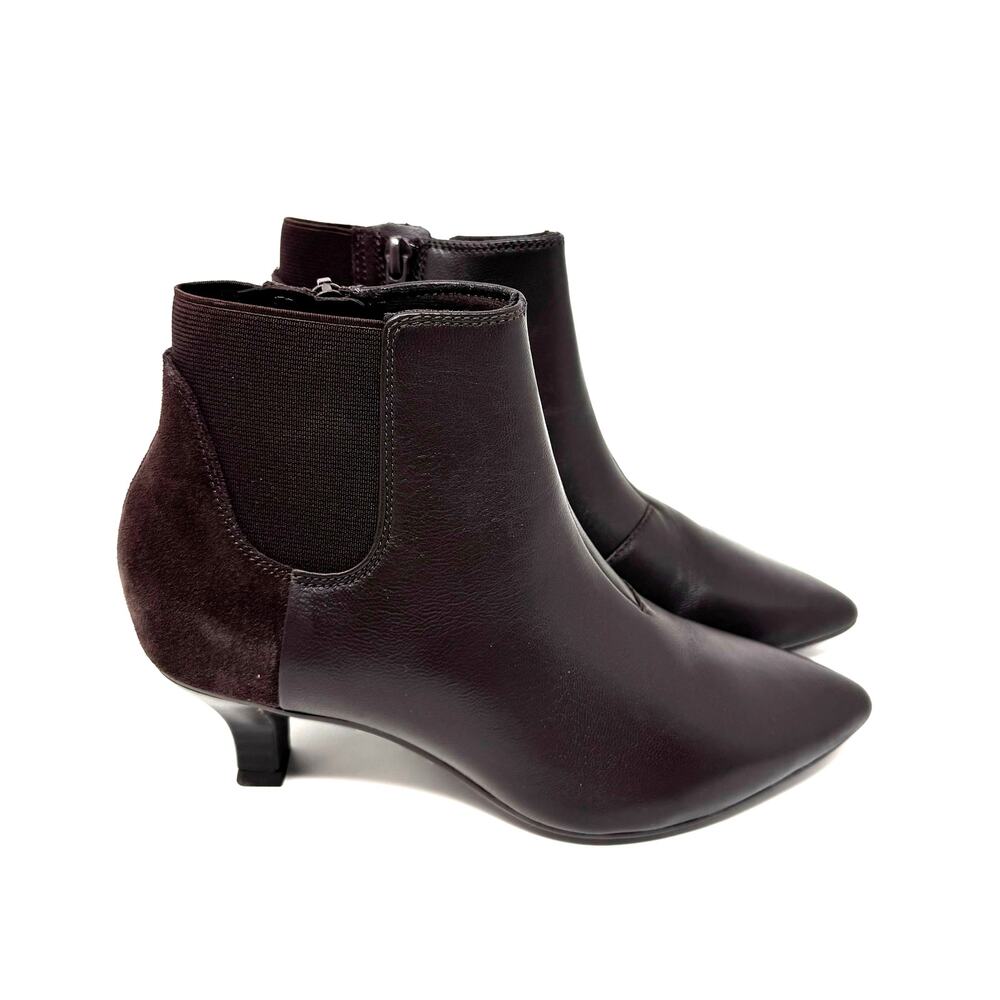 Clarks Women's Kepley Erin Fashion Boot, Dark Brown Leather, Size 5 - Picture 3 of 7